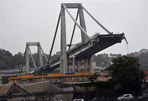 Image result for Morandi Bridge Collapse Wreckage