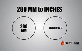 Image result for 280 mm to Inches