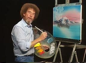 Image result for What Color Was Bob Ross Hair