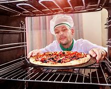 Image result for Cooking Pizza in Oven
