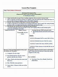 Image result for 5 Senses Lesson Plan