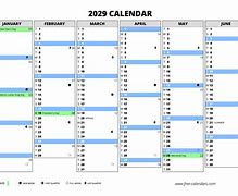 Image result for 2029 Calendar with Holidays Printable