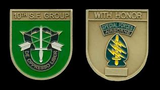 Image result for US Army 10th SFG Challenge Coin