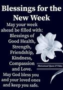 Image result for New Week Blessings Quotes