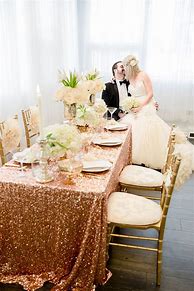 Image result for Rose Gold Wedding Reception