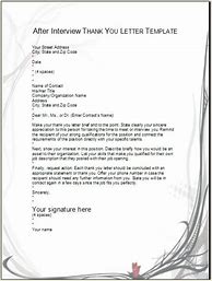 Image result for Thank You Letter After Phone Interview