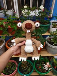 Image result for Sid the Sloth Crochet