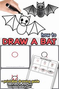 Image result for How to Draw Cartoon Bat