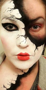 Image result for Face Makeup for Halloween Ideas