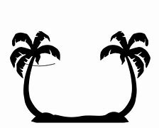 Image result for Palm Tree Clip Art Black and White