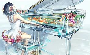 Image result for Anime Girl Playing Piano Wallpaper