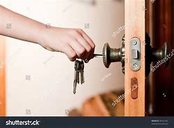 Image result for Person Unlocking Door Using Clip