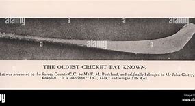 Image result for First Ever Cricket Bat