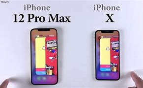 Image result for iPhone 10 vs 12 Pro Max