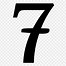 Image result for Teal Numeral 7