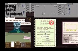 Image result for Papers Please Gameplay