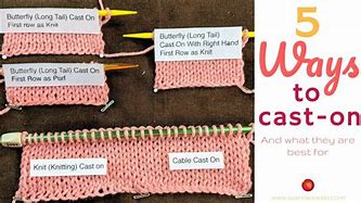 Image result for Different Cast On Knitting