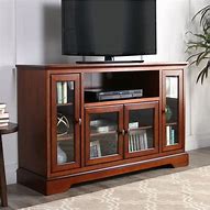 Image result for Wood Highboy Style TV Stand