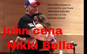 Image result for John Cena and Nikki Bella Celebration 500K