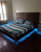 Image result for Floating Bed with LED Lights