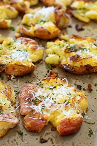 Image result for Oven Roasted Smashed Potatoes
