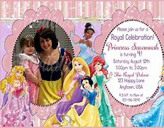 Image result for Disney Princess Invitations