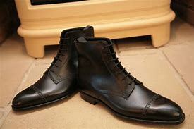 Image result for Black Leather Dress Boots
