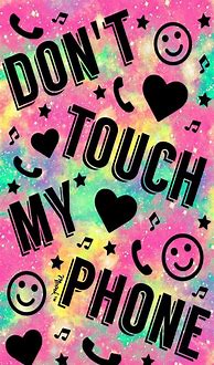 Image result for Don't Touch My Phone Wallpaper Purple