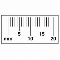 Image result for mm Ruler Actual Size Measurement