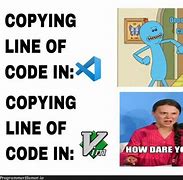 Image result for vs Code vs Emacs Meme