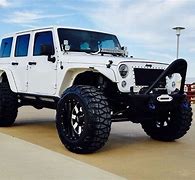 Image result for White 4 Door Jeep with Chrome Bumper