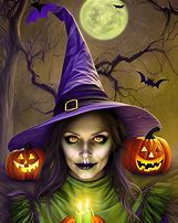 Image result for Halloween Witch Clip Art Black and White
