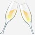 Image result for Champagne Glass Clip Art Black and White