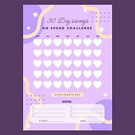 Image result for Printable 30-Day No Spend Challenge Journal