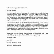 Image result for Apology Letter for School