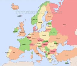Image result for Free Map of Western Europe