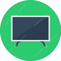 Image result for Flat Screen TV Icon No Stand