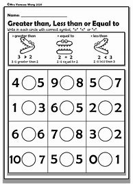 Image result for Kindergarten Comparison Worksheets