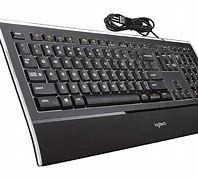 Image result for Lighted PC Keyboard with Fingerprint Reader and USB Ports