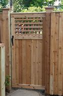 Image result for Privacy Fence Gate Ideas