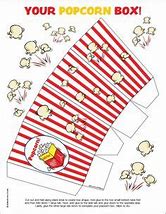 Image result for Printable Pop Corn Box