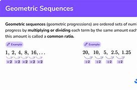 Image result for Geometric Sequence Examples Problems