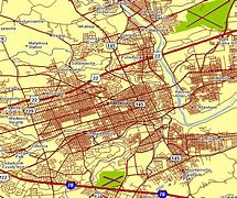 Image result for Map of Allentown PA
