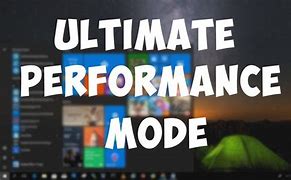 Image result for What Is Performance Mode