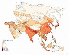 Image result for Asia Population Density