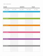 Image result for Weekly Calendar Template Printable