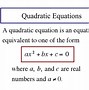 Image result for Solve the Following Quadratic Equation