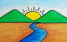 Image result for Easy Drawing of River