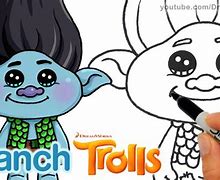 Image result for Branch Trolls Drawing