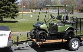Image result for Enclosed Golf Cart Trailer